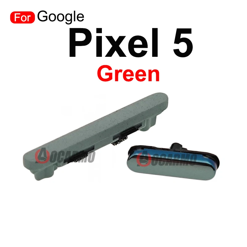 Green Black For Google Pixel 5 6 Pro Volume Up Down Power On Off Side Key Button Replacement Parts