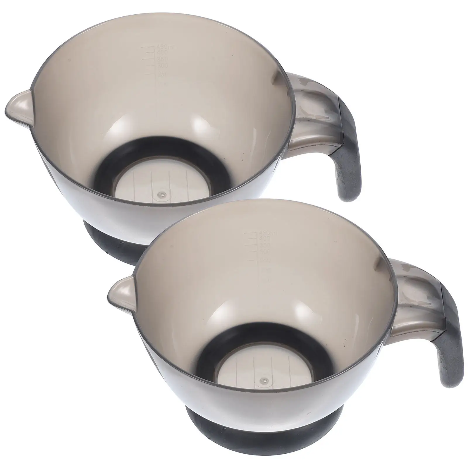 

Набор из 2 прочных мисок для смешивания краски для волос с ручкой, утолщенные, для салонов, моющиеся, многоразовые, для окрашивания волос