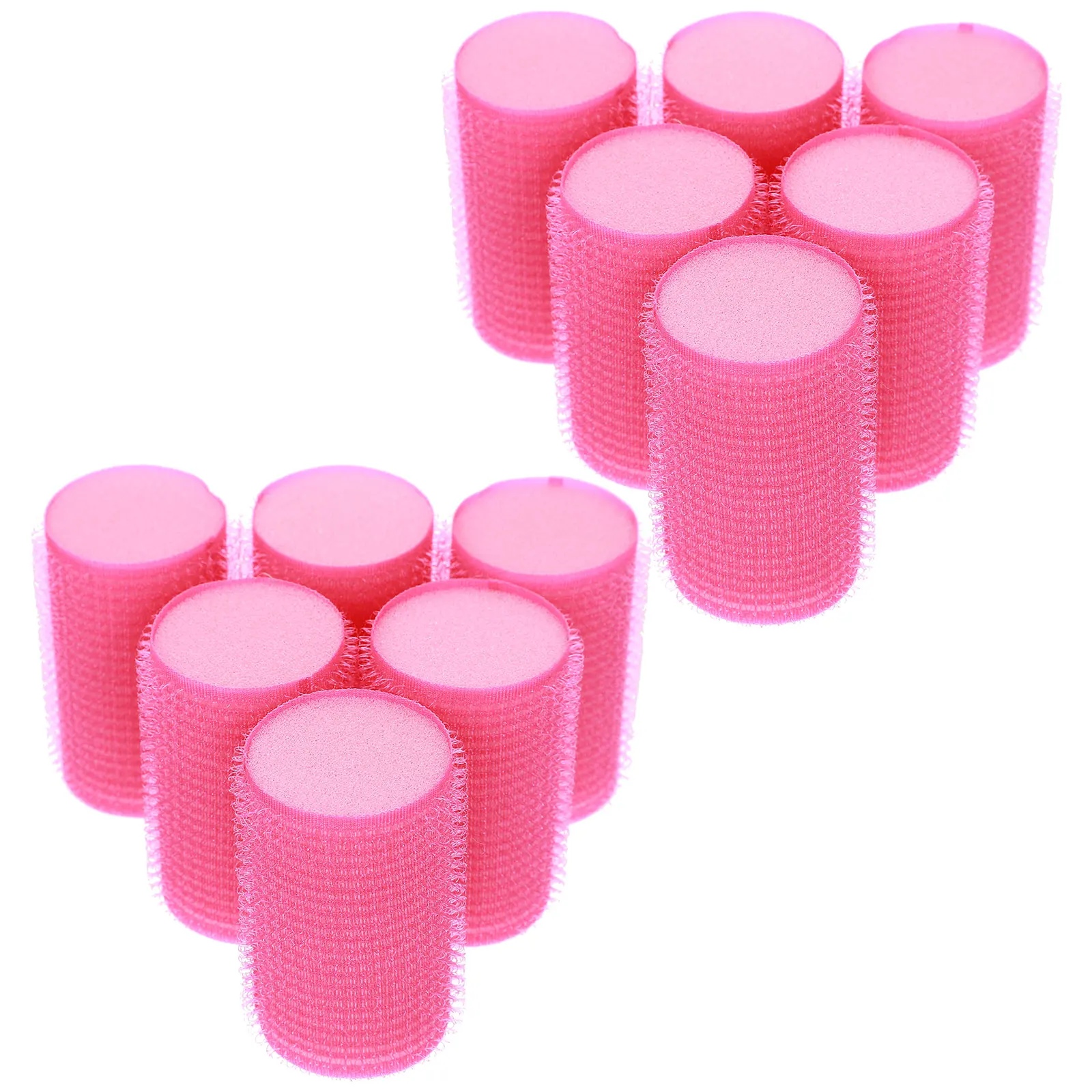 

12pcs Self Adhesive Hair Curler Sponge Rollers Durable Styling Tool Volumizing Suitable All Hair Types Dry Wet