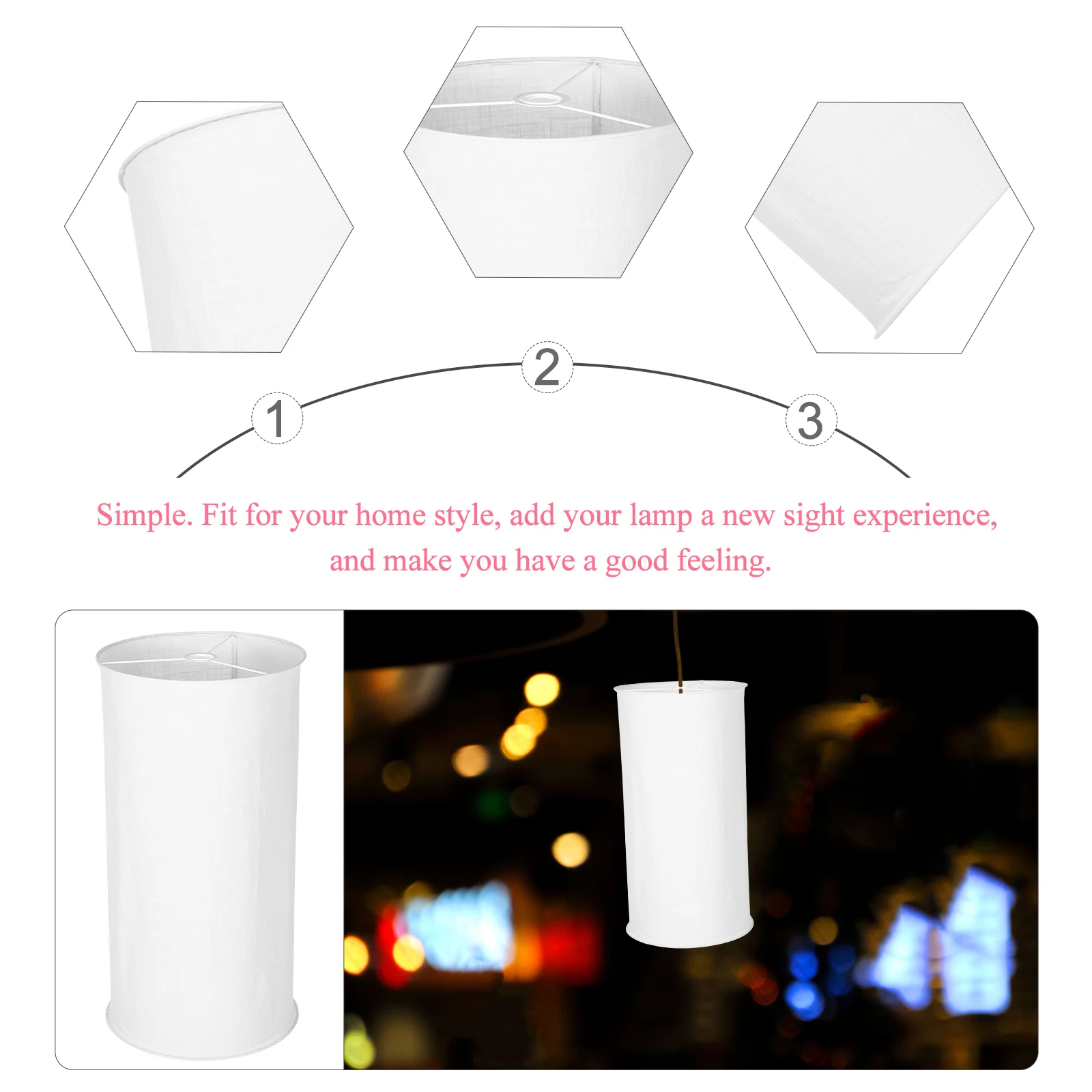 

Fabric Lampshades for Table Lamps Hanging Ch Bedside Clip Ceiling Pendant Decor Home Lighting Accessories
