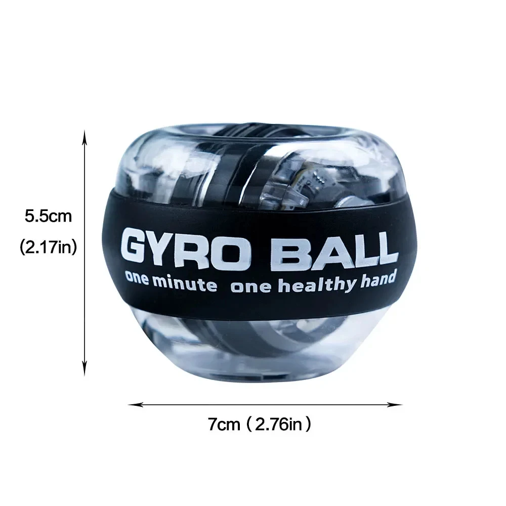 LED Gyroscopic Power Wrist Ball Self-starting Gyro Ball Gyroball Arm Hand Muscle Force Trainer Exercise Strengthener