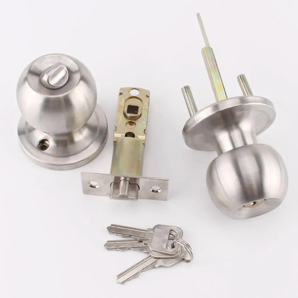 Single Cylinder Deadbolts Brushed Nickel Keyed Alike (Combo Packs), Keyway Keys Handleset, 3 Keys Anti-Theft Interior& 