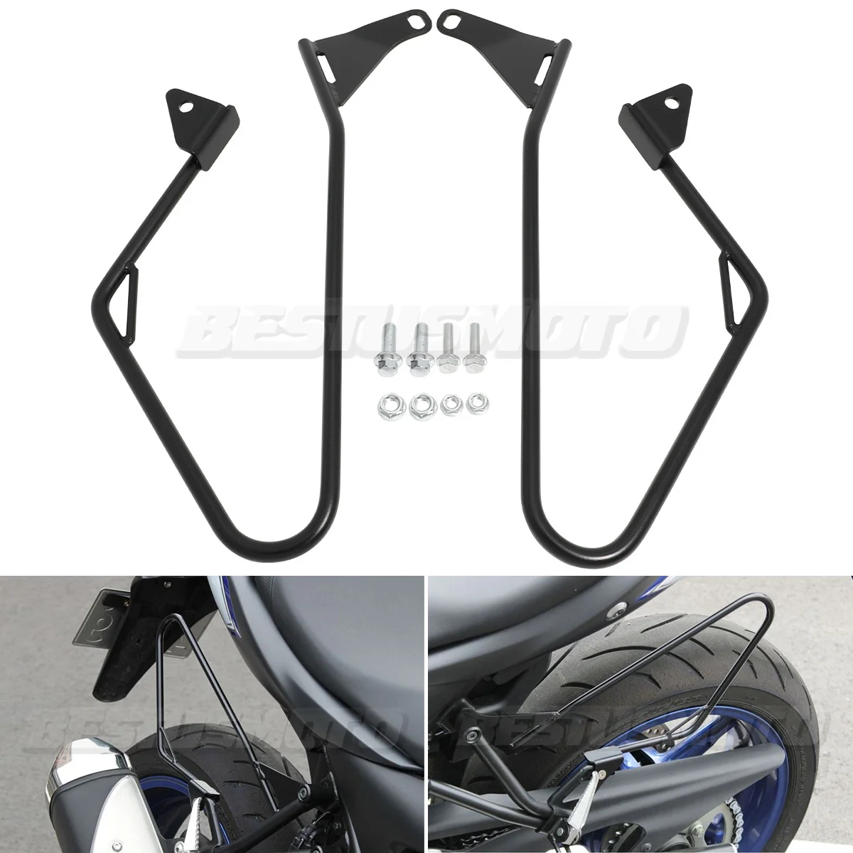 

Motorcycle Pannier Rail Saddlebag Supports Guard Bars For Suzuki SV650 SV650X 2016 2017 2018 2019 2020 2021 2022 2023