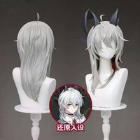 Wuthering Waves Zani Cosplay Wig Silver Gray Hair Women Men Halloween Party Carnival Roleplay Props Synthetic Wigs