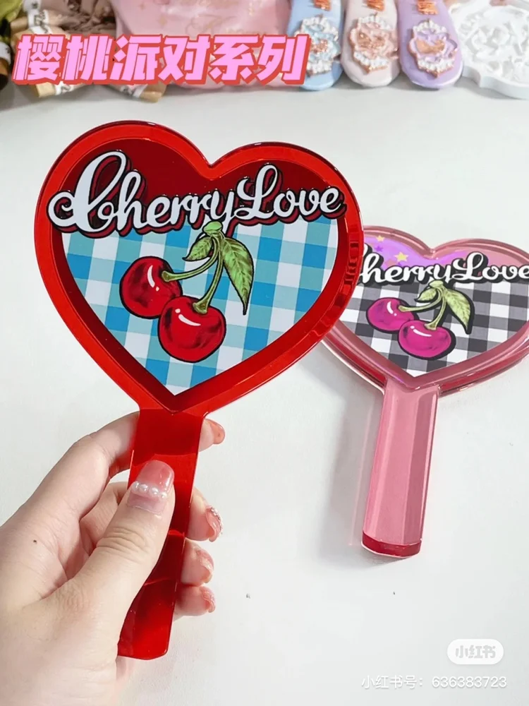 フラワーノーズ クリスタルサーカス ハンドブック チェリー ハンドヘルドミラー ディフューザーストーン コスメティックケース ギフトボックス