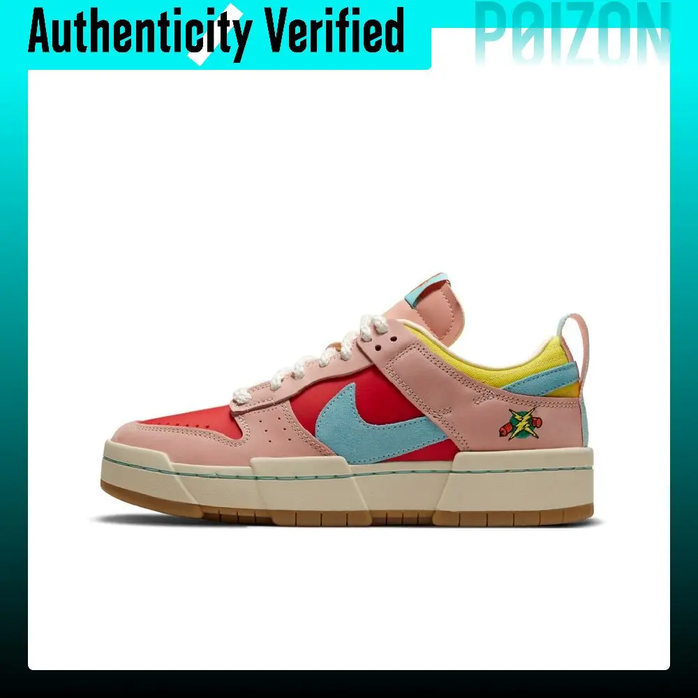 Nike Dunk Disrupt 'Firecracker' 'CNY' Low top Skateboard Shoes Women's Pink Blue DD8478-641