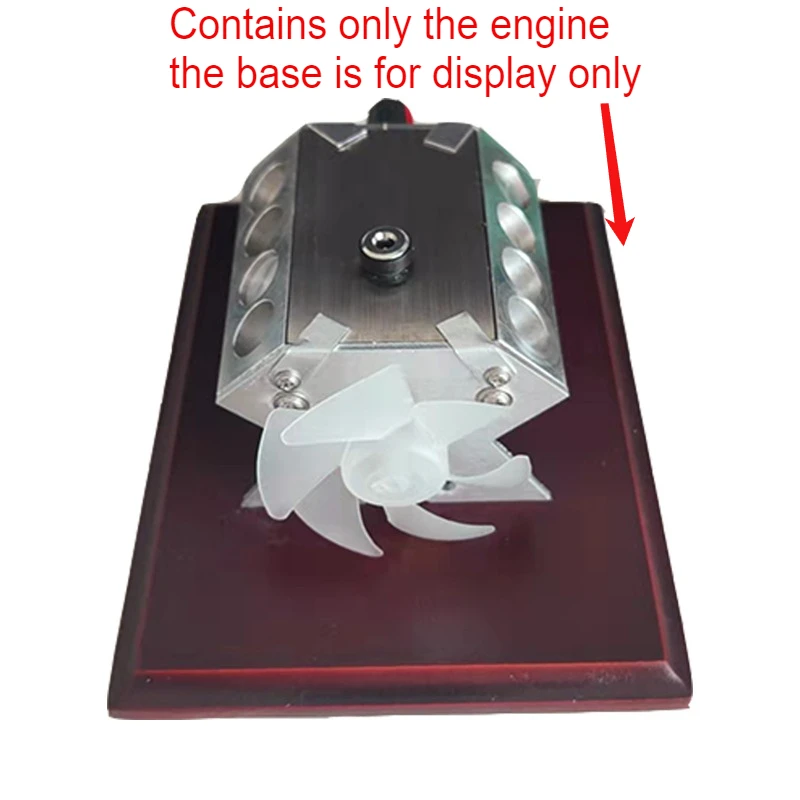 Simulation V8 Engine Model Aluminum Alloy Assembly Metal Movement Adjustable Speed Charging Decompression Toy Creative Ornaments