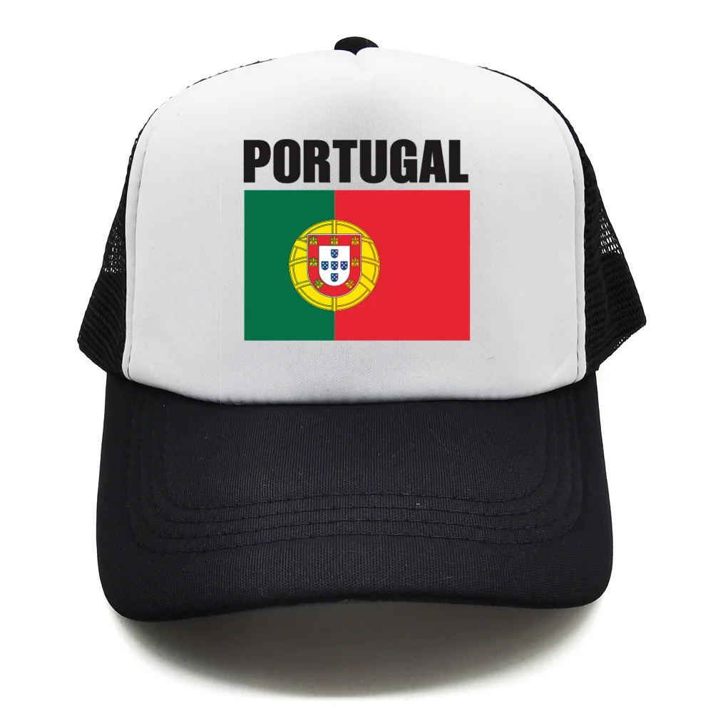 Portugal Flag Baseball Cap Cool Men Country Fans Trucker Hat Summer Breathable Mesh Net Snapback Dad Gift Caps