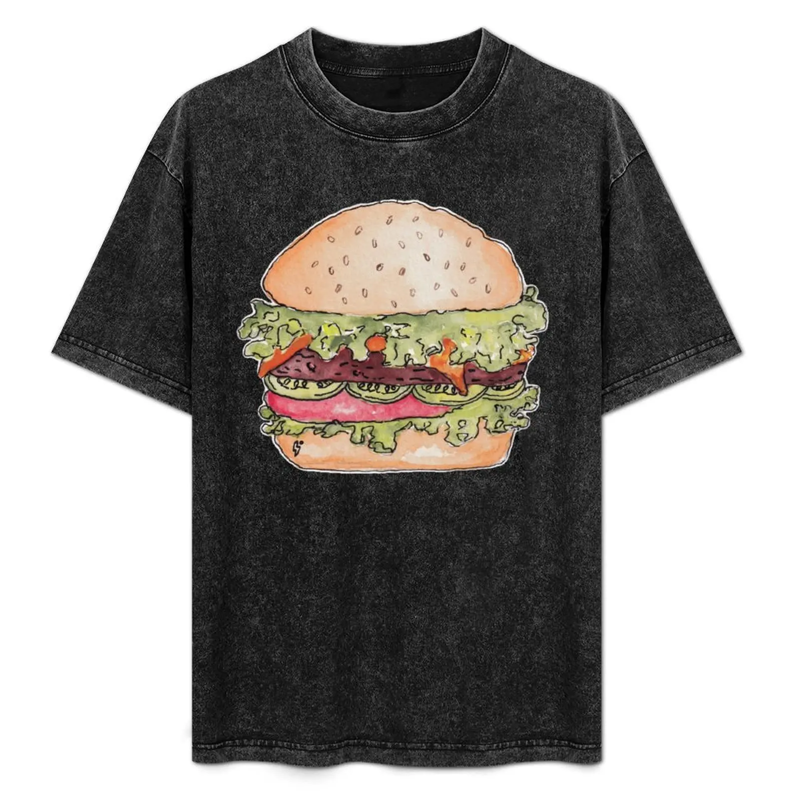 

Burger-rific T-Shirt Functional Casual Short Sleeve Tee