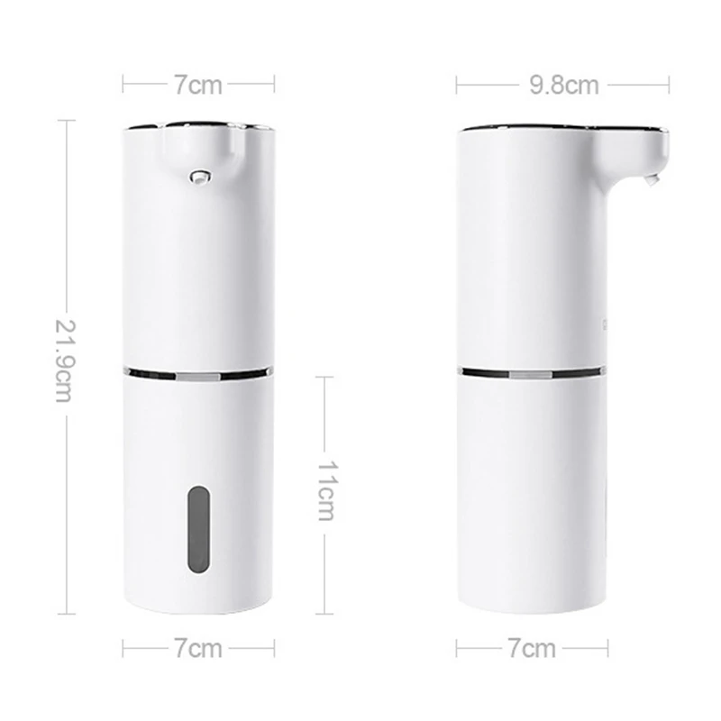 Intelligent Sensing Foam Soap Dispenser, Carregamento USB, Espuma Automática de Sabão, Navio Fluido do Banheiro, 300ml