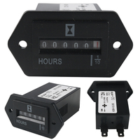DC 10-80V Hour Counter Engine Maintenance Hour Meter Sealed Hour Meter Counter for Diesel Engine Generator Boat Motorcross