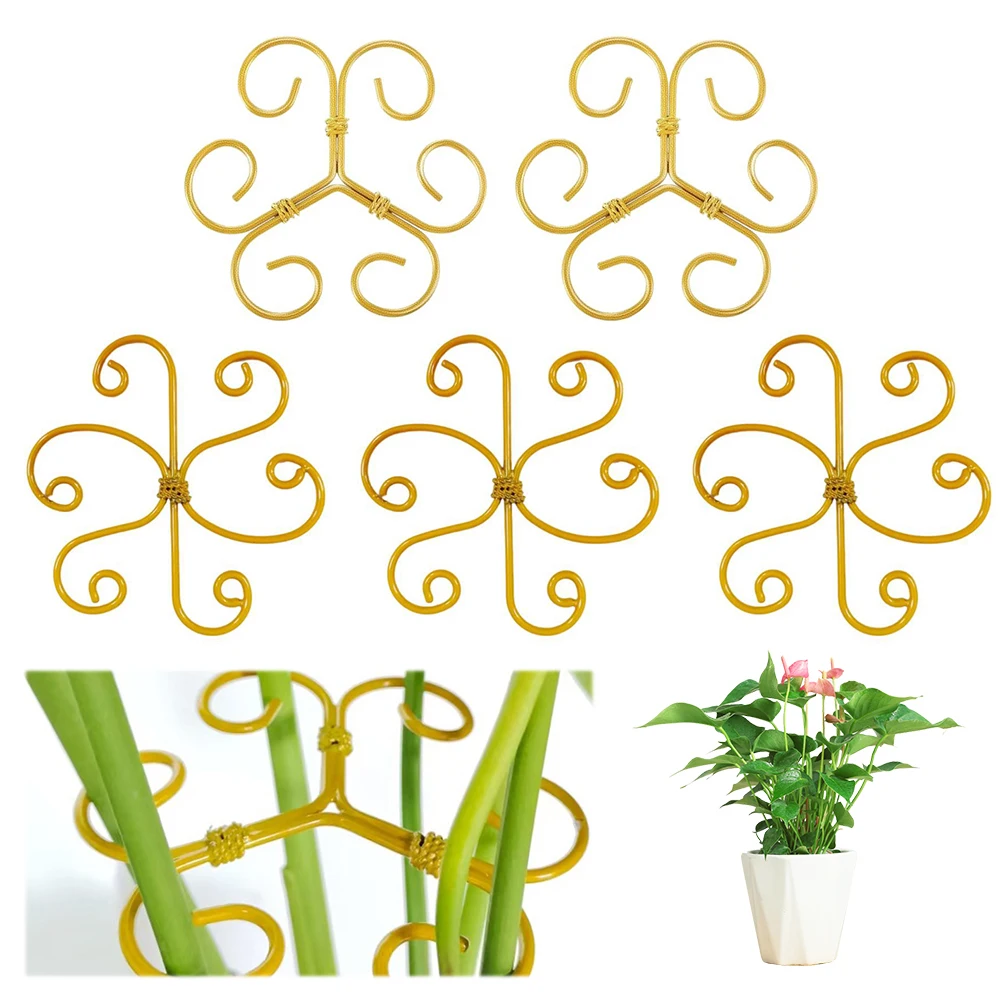 

5 шт. Монстера поддержка растений многоразовый держатель стебля растений стабилизатор растений для комнатных растений