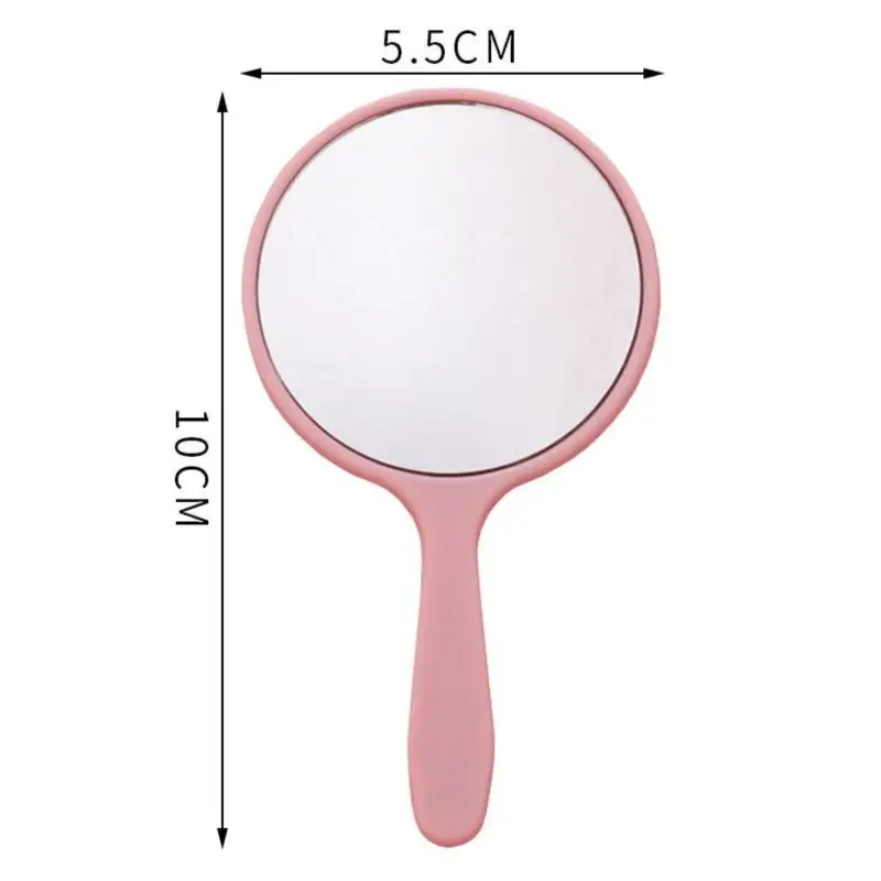 Miroir de courtoisie rond avec poignée, miroir à main cosmétique, déterminer le maquillage