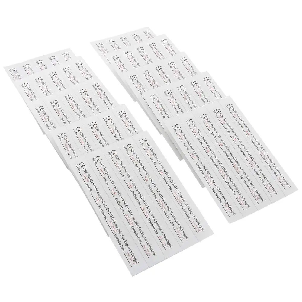 50PCS White Clearly Tattoo Long Tips 3/5/7/9/11/14RT Size Disposable Plastic Long Tattoo Tips Nozzle Tube For Tattoo Supplies