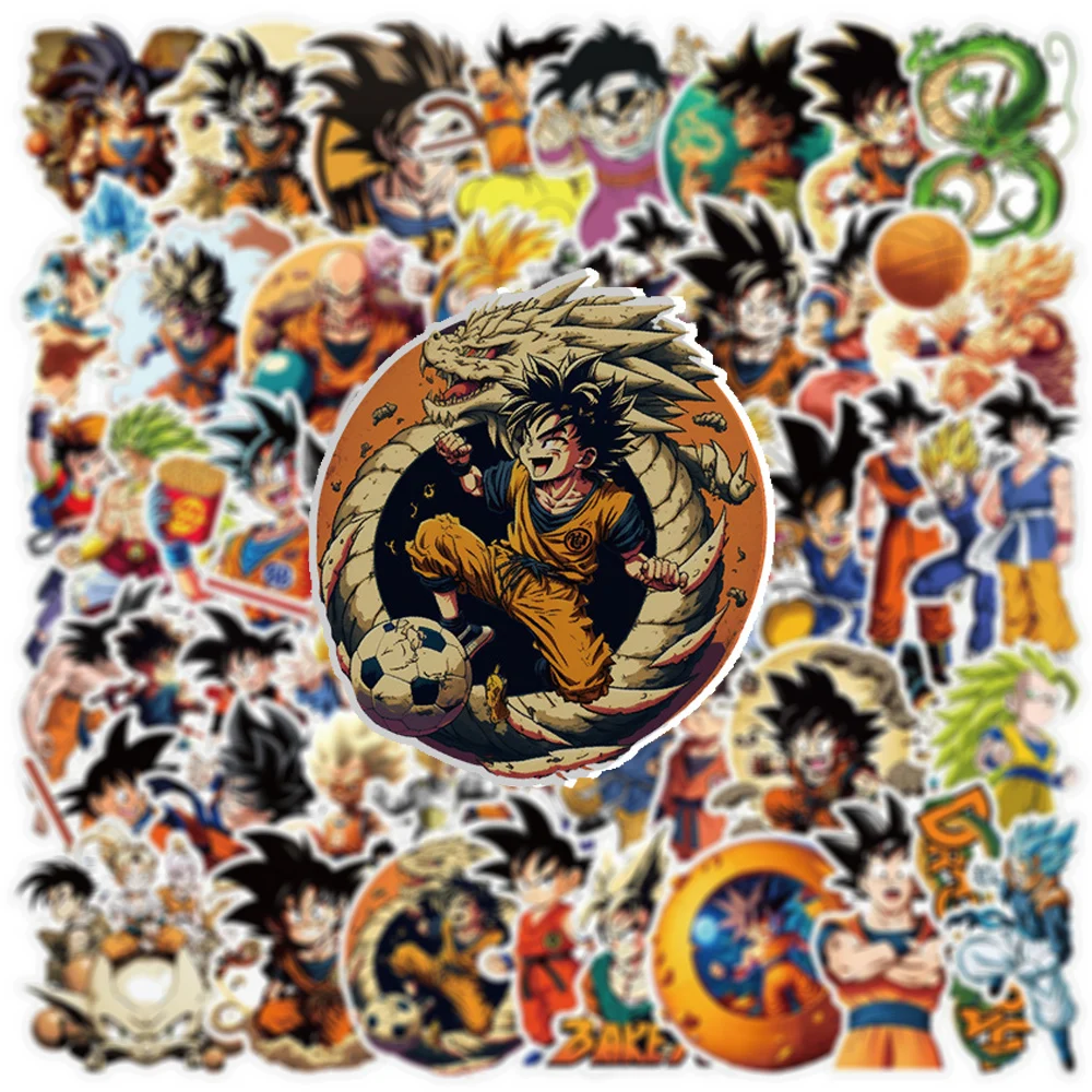 

10/30/50pcs Cartoon Anime Dragon Ball Graffiti Stickers DIY Phone Case Fridge Laptop Cool Classic Manga Waterproof Decal Sticker