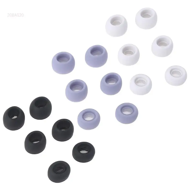 Silicone Eartips Eargels Earpads Ear Tips Silicone Bud Compatible for Glaxy with Steel Mesh