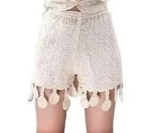 

Летние каникулы, пляжная одежда, короткие брюки с кисточками и крючками, женские спортивные шорты с кисточками