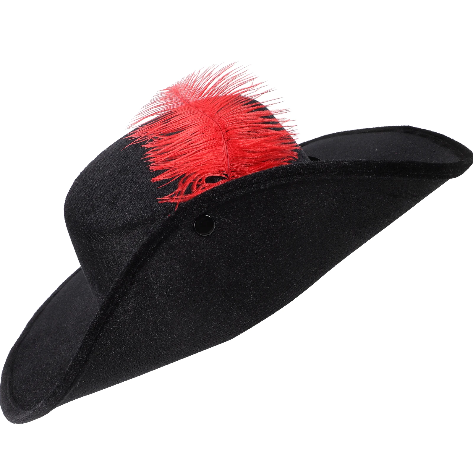 

Carnival Plume Hat Comfortable Wear Resistant Skin Friendly Cosplay Pirate Party Festival Photo Prop Decorative Hat