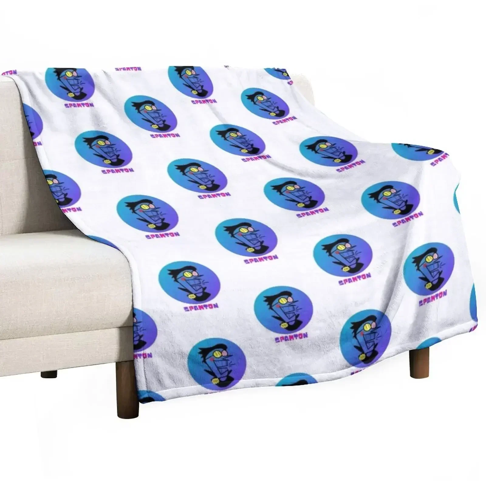 Spamton Big Shot | Spamton Cheap | Spamton Rune Robotic | Funny Darkner Throw Blanket Retros decorative Soft Big Blankets