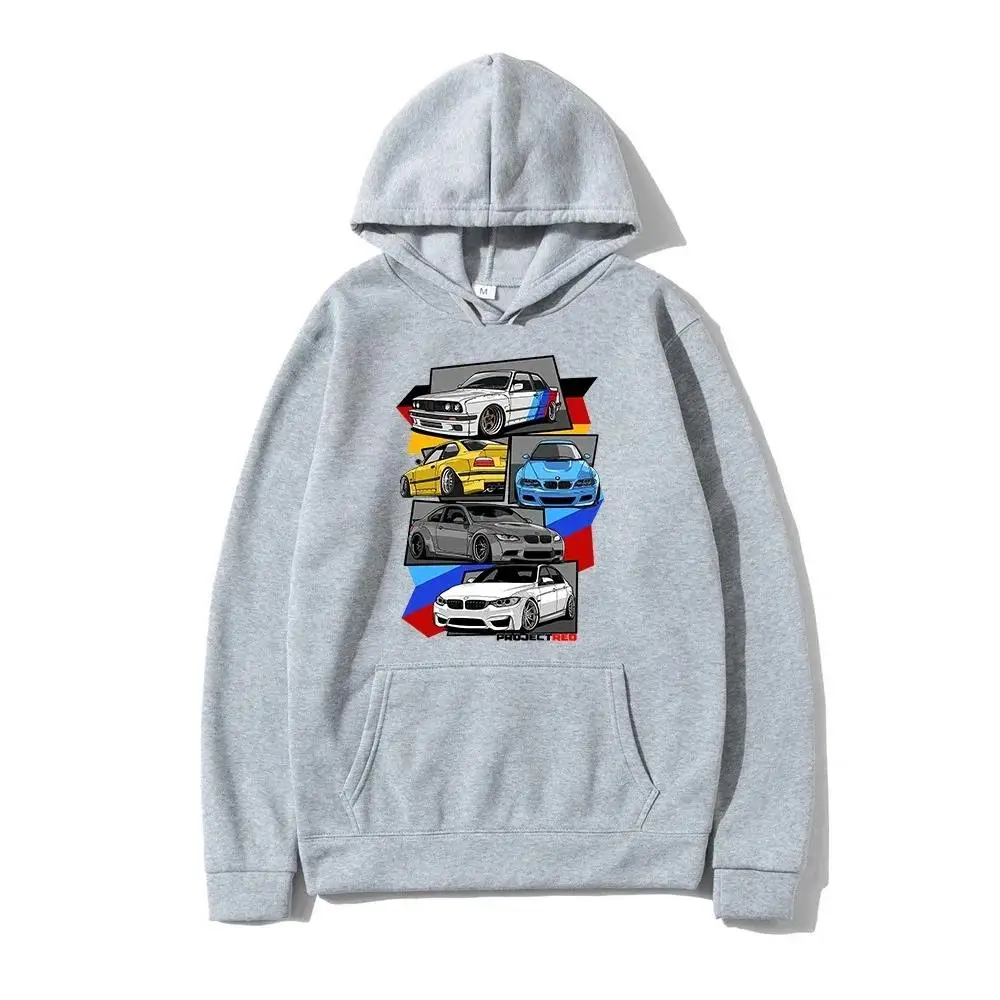 Classic E30 E46 E92 F80 M3 E36 Hoodies Fashion Men Graphic Initial D Hoodie Unisex Hip Hop Pullover Sweatshirt Car Hoody