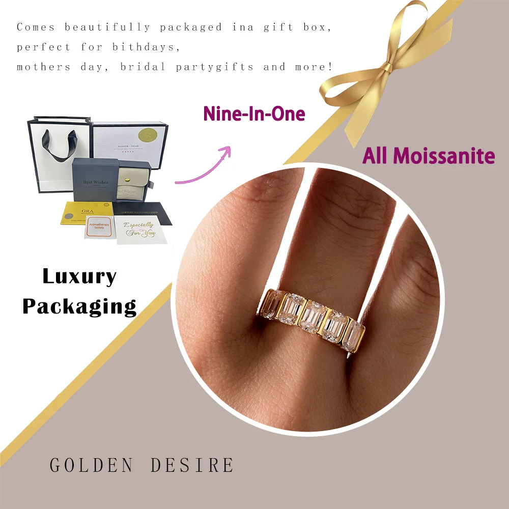 ctw مشع قطع مويسانيتي الدائري 4x6 مللي متر D اللون VVS1 3EX 925 فضة صف الفرقة غرامة مجوهرات تأتي مع شهادة GRA