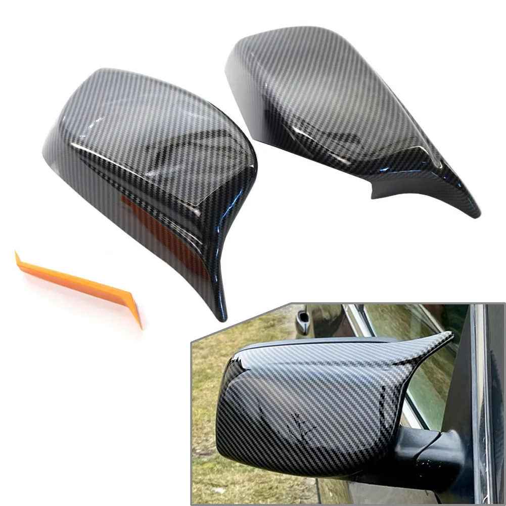 M Style Car Side Rearview Mirror Cover Caps For BMW 5 6 Series E60 E61 E63 E64 520i 523i 525i 528i 530i 630i 650i 2003-2010