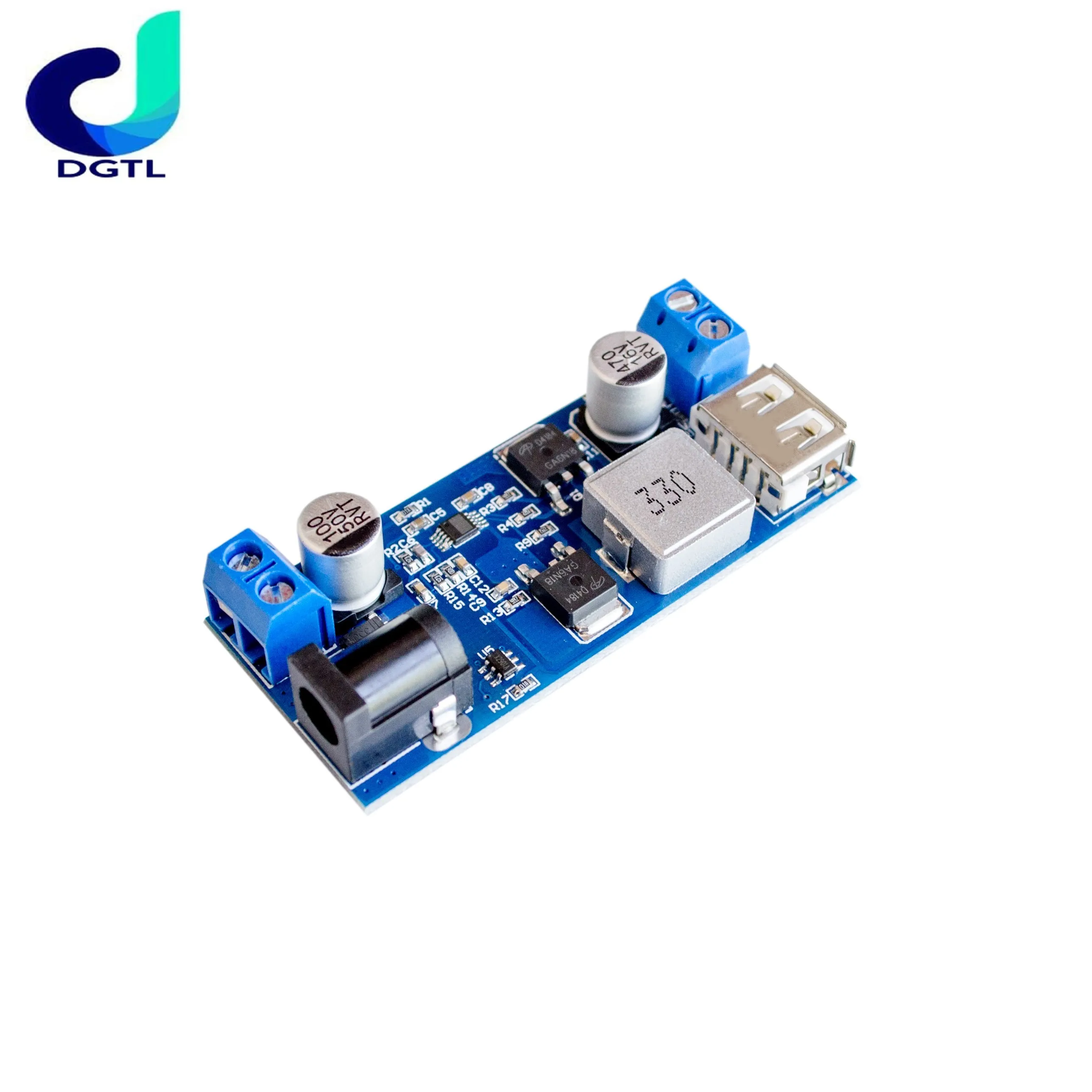 24V 12V turn 5V 5A , adjustable step-down power Supply module NEW,morr than LM2596 LM2596S