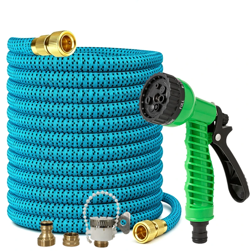 25FT-125FT Garden Hose Expandable Magic Water Pipe Household Garden Irrigation Tool High Pressure Car Wash Water Gun