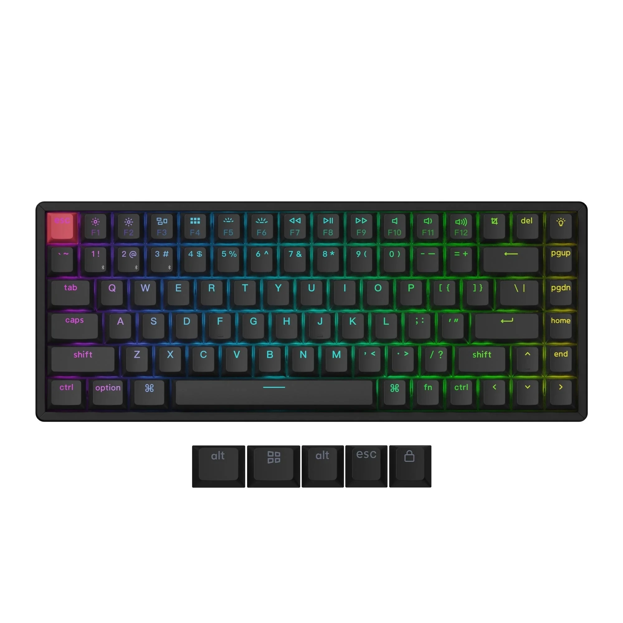 

Keychron K2 V3 QMK Беспроводная механическая клавиатура на заказ Алюминиевая рамка RGB Подсветка с возможностью горячей замены Double-Shot PBT Keycap