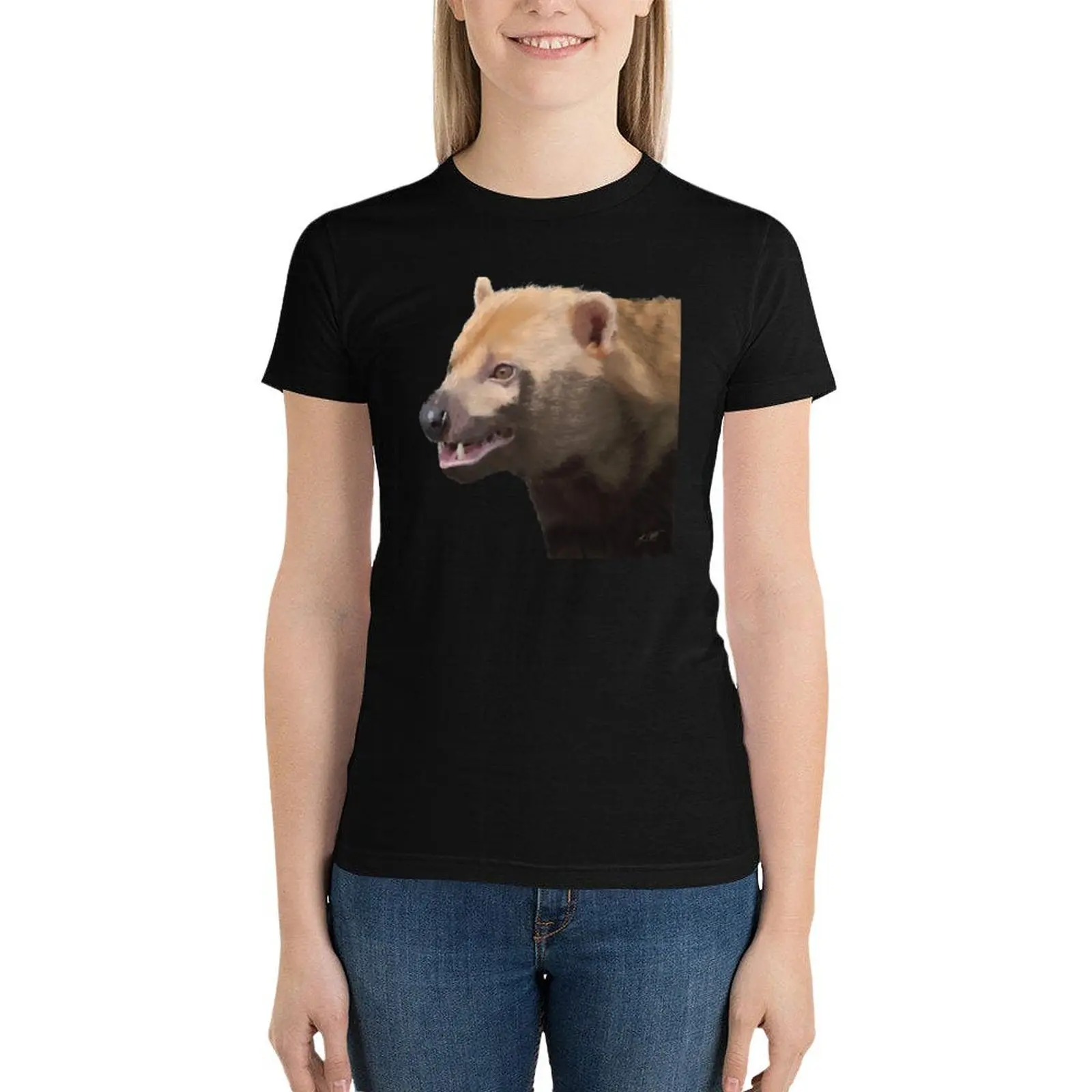 Bush Dog Portrait T-Shirt animal print shirt for girls vintage clothes t shirts for Women