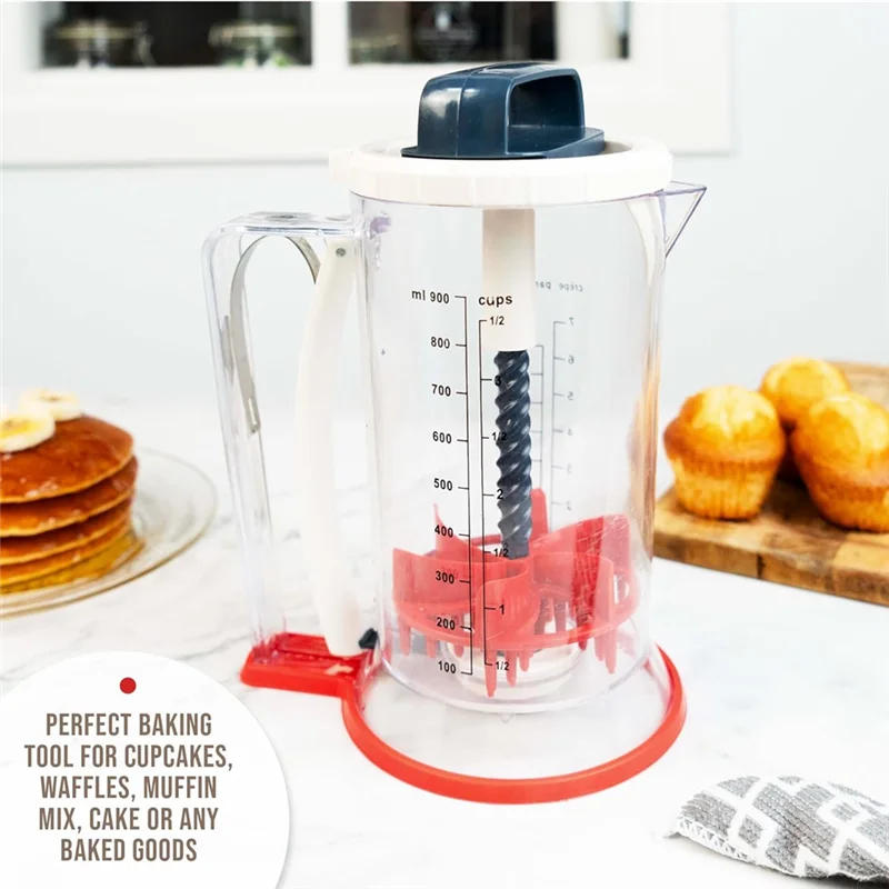

【Party-Decoration】Batter Mixer And Dispenser Pancake Batter Dispenser Pancake Dispenser Batter Dispenser With Squeeze Handle - 9