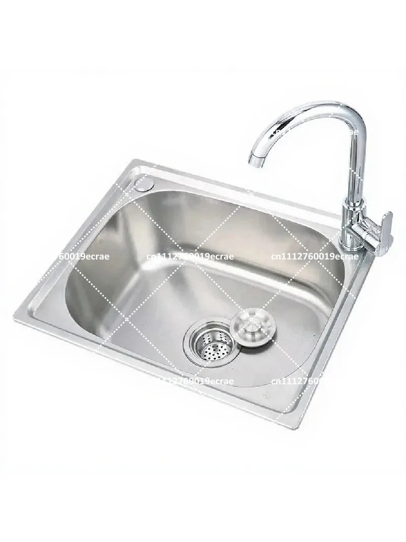 304 Stainless Steel Kitchen Sink Single Basin Thickened Large Undermount