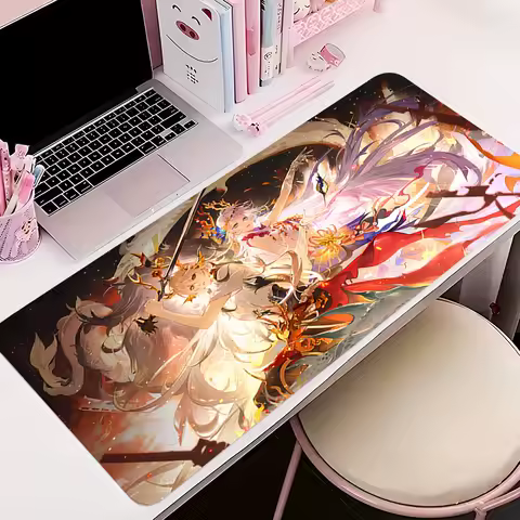 Gamer Anti-slip Mouse Pad Large Cartoon Anime Desk Mat Gaming PC Accessories Computer Mousepad O-onmyoji Extended Keyboard Mat