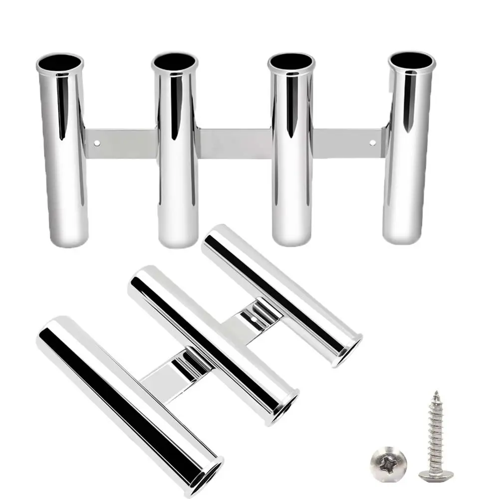 

Marine Stainless Steel Mirror Polished Boat 3/4 Tube Clamp on Fishing Rod Holder