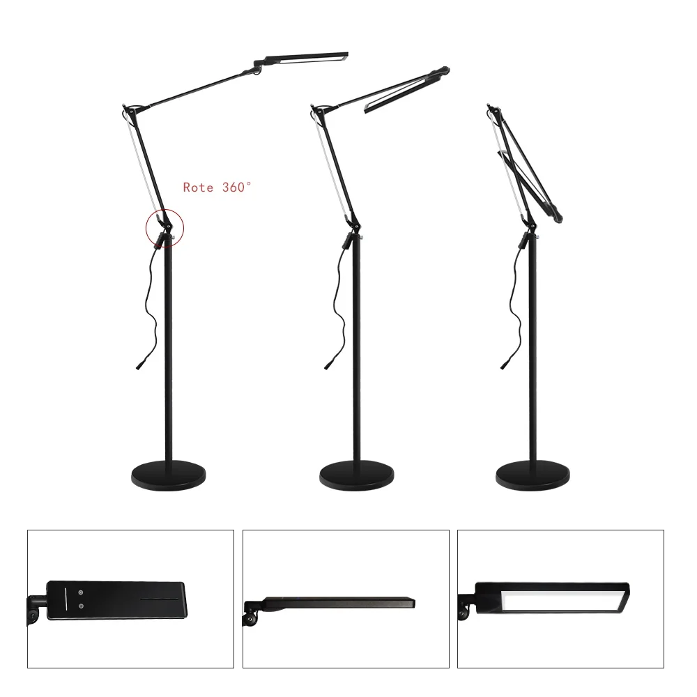 Ergonomic design lamp floor standing lamps with larger and powerful eye-caring light