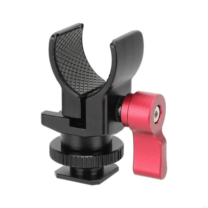 

Q5WA Super Clamp Microphone Cold Shoe Mount Adapter Aluminum Alloy Mounting Accessory