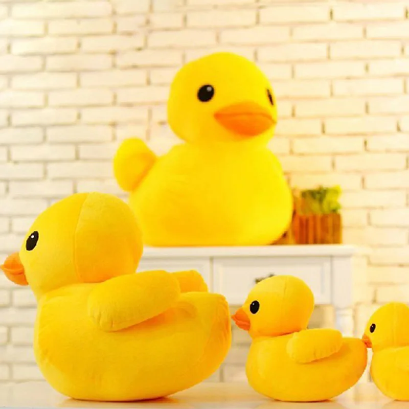 10 pçs 20 cmgigante pato amarelo pelúcia pato animais de pelúcia macio simulado patos boneca crianças presente da menina natal kawaii recheado pato plushie