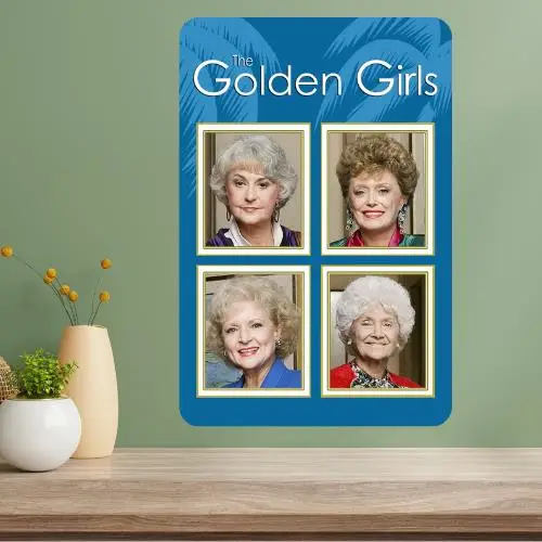 Affiche métallique du classique série télévisée Golden Girls