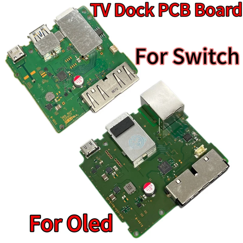Station d'accueil de carte mère originale pour Nintendo Switch/OLED, circuit de Base TV compatible HDMI, carte mère PCB, réparation de carte de charge