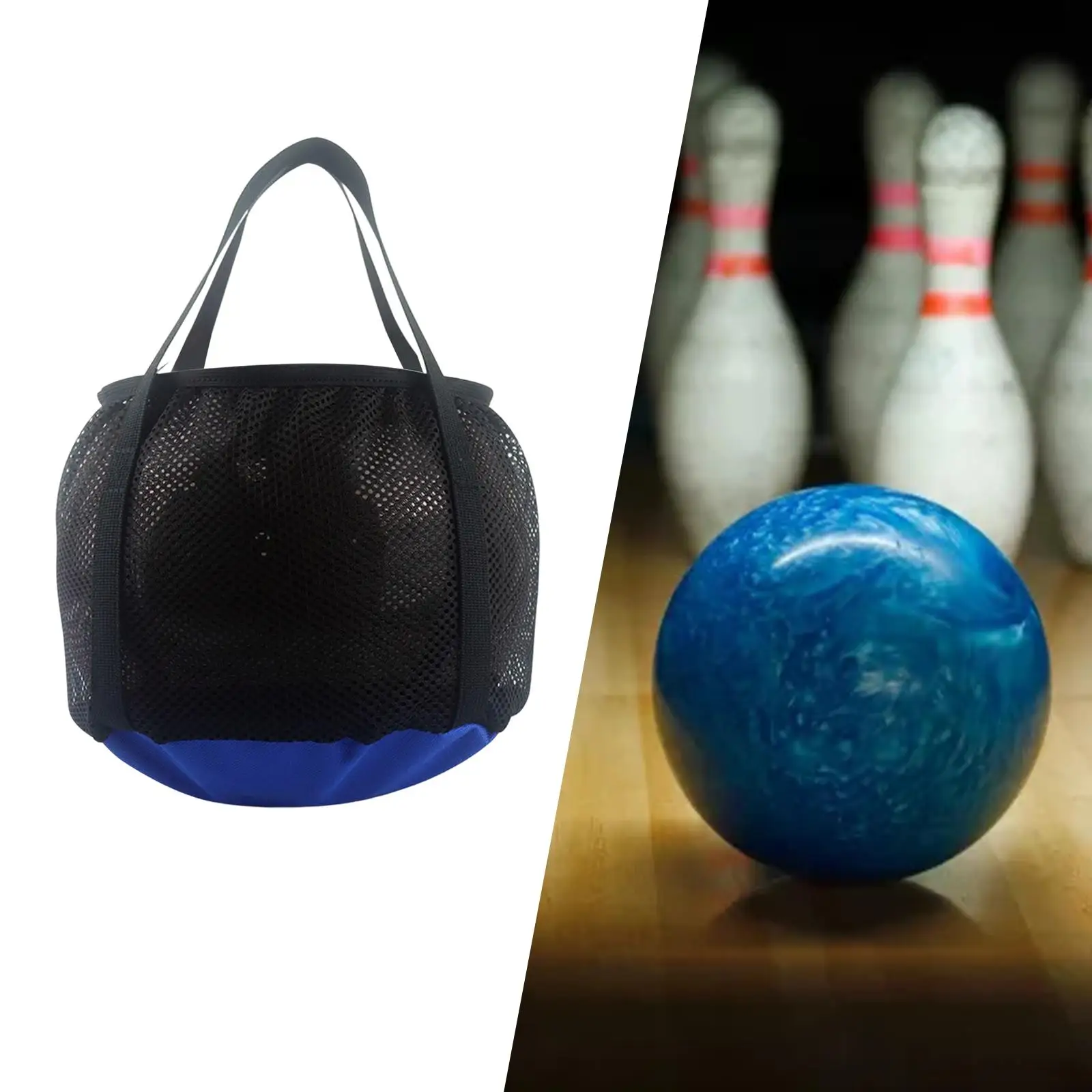 Oxford Bowling Ball Bags Handbag Pouch Pocket Tote with Handle Lightweight for Outdoor Bowling Accessories Exercise