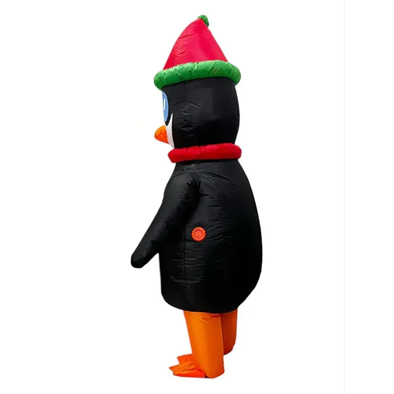CyAdult البطريق نفخ زي كامل الجسم مجموعة هالوين عبر خلع الملابس حزب تأثيري فستان هالوين عيد الميلاد الدعائم الهدايا