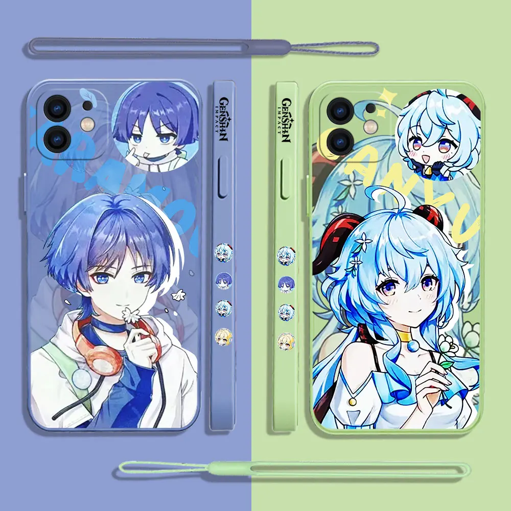 

Hot Game Genshin Impact Phone Case For Samsung Galaxy S24 S23 S22 S21 S20 Ultra Plus FE S10 S9 S10E Note 20 10 9 Plus Cover