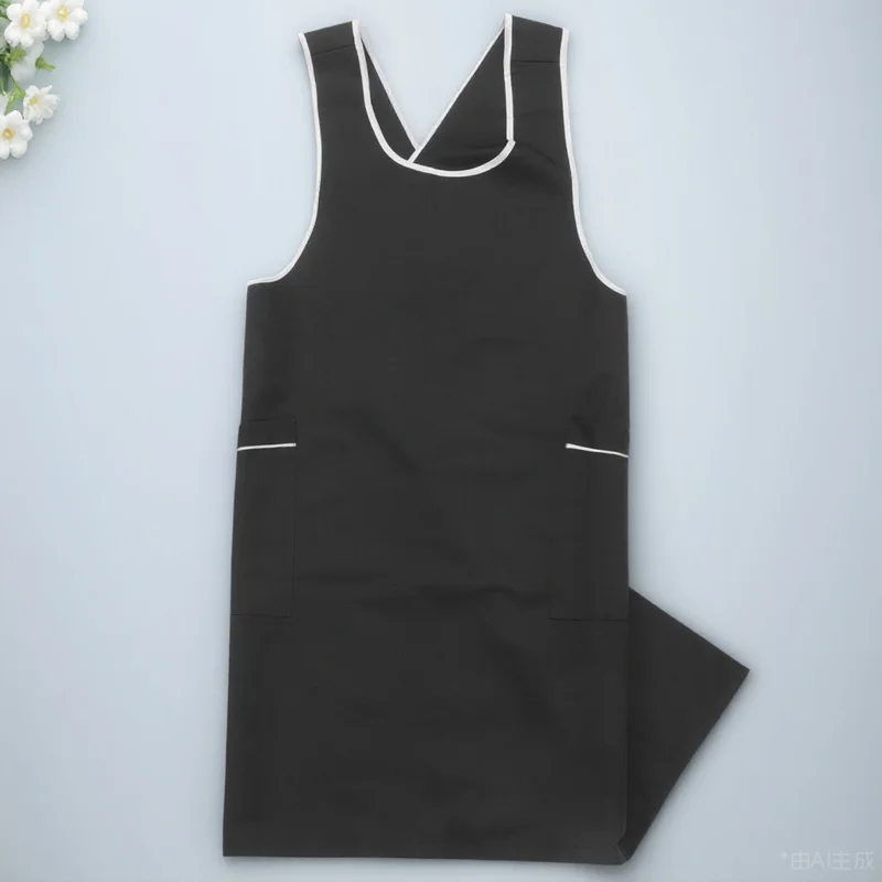 

Black Hairdressing Apron Lightweight Durable One Size Fits Most Comfortable Breathable Hairstylist Salon Barber Smock Vest