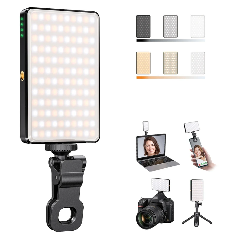 Cell Phone Fill Light Flat Light Live Pocket Light 120 LED 2500-9000K Color Temperature Camera Photo Video Fill Light