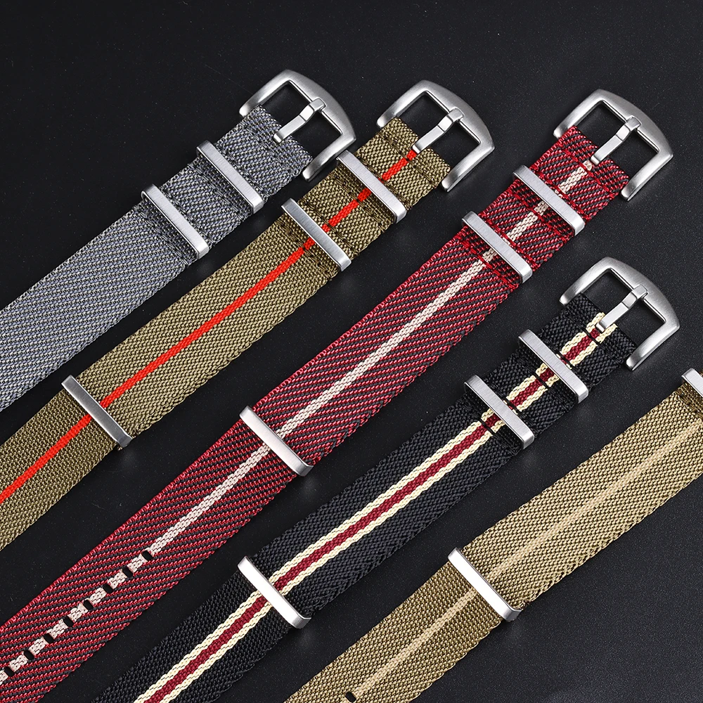 Nylon Watch Strap 20mm 22mm for Omega 007 Belt for Tudor Band Sport Bracelet for Seiko for Samsung Galaxy Watch 3/4/5 Watchband