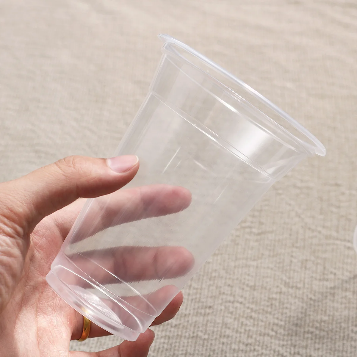

25Pcs Milk Tea Cups Plastic Lightweight Durable Iced Coffee Smoothie Juice Bubble Tea Disposable Transparent