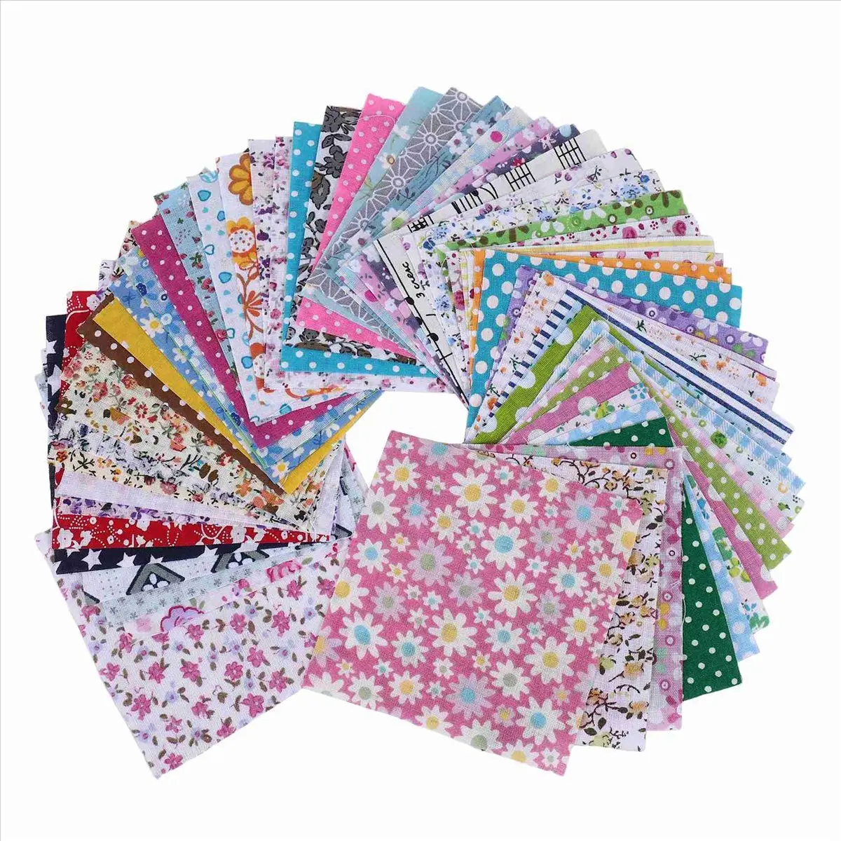 ABFW DIY quilting Patch 60pcs 10cmx10cm charm pack cotton fabric patchwork bundle fabrics cloth sewing