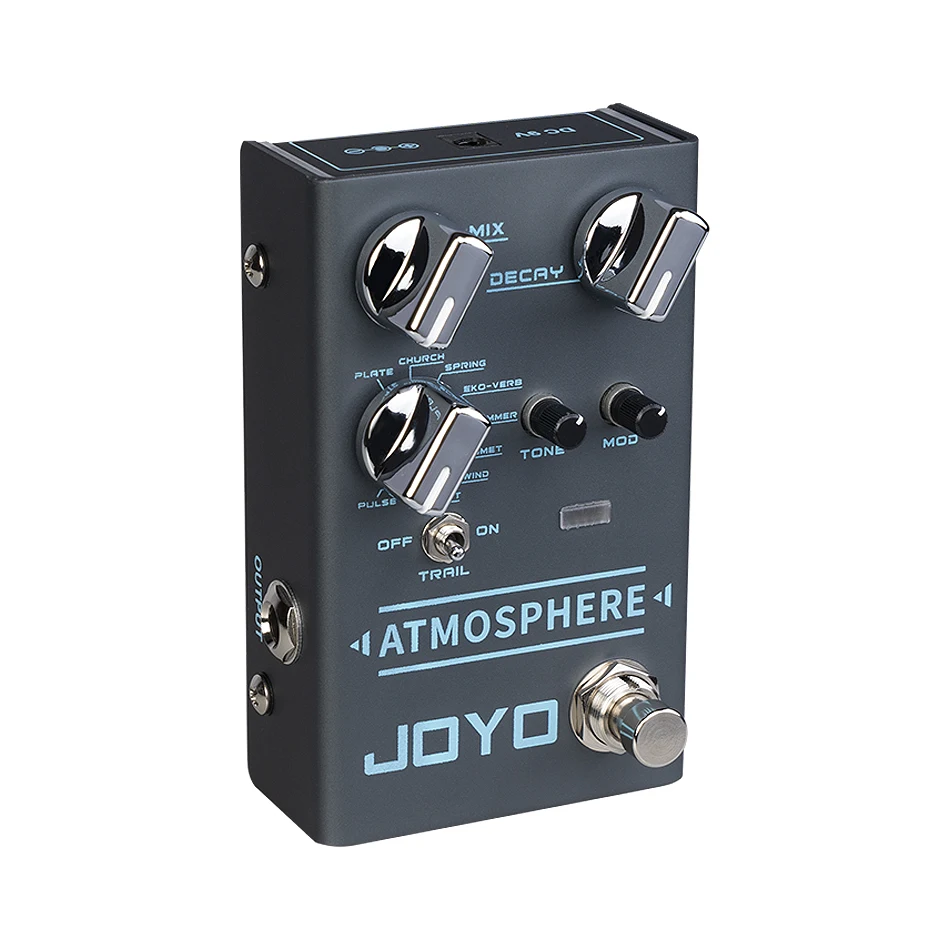 JOYO R-14 ATMOSPHERE Reverb Guitar Pedal SPRING/CHURCH/PLATE/EKO-VERB/SHIMMER/COMET/REWIND/FOREST/PULSE 9 Digital Reverb Effect