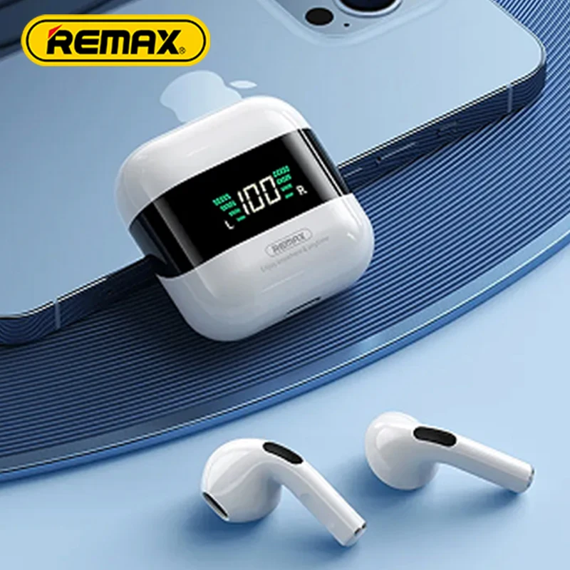 

Bluetooth-наушники Remax TWS-10 Plus, металлические, Hi-Fi, с цифровым дисплеем