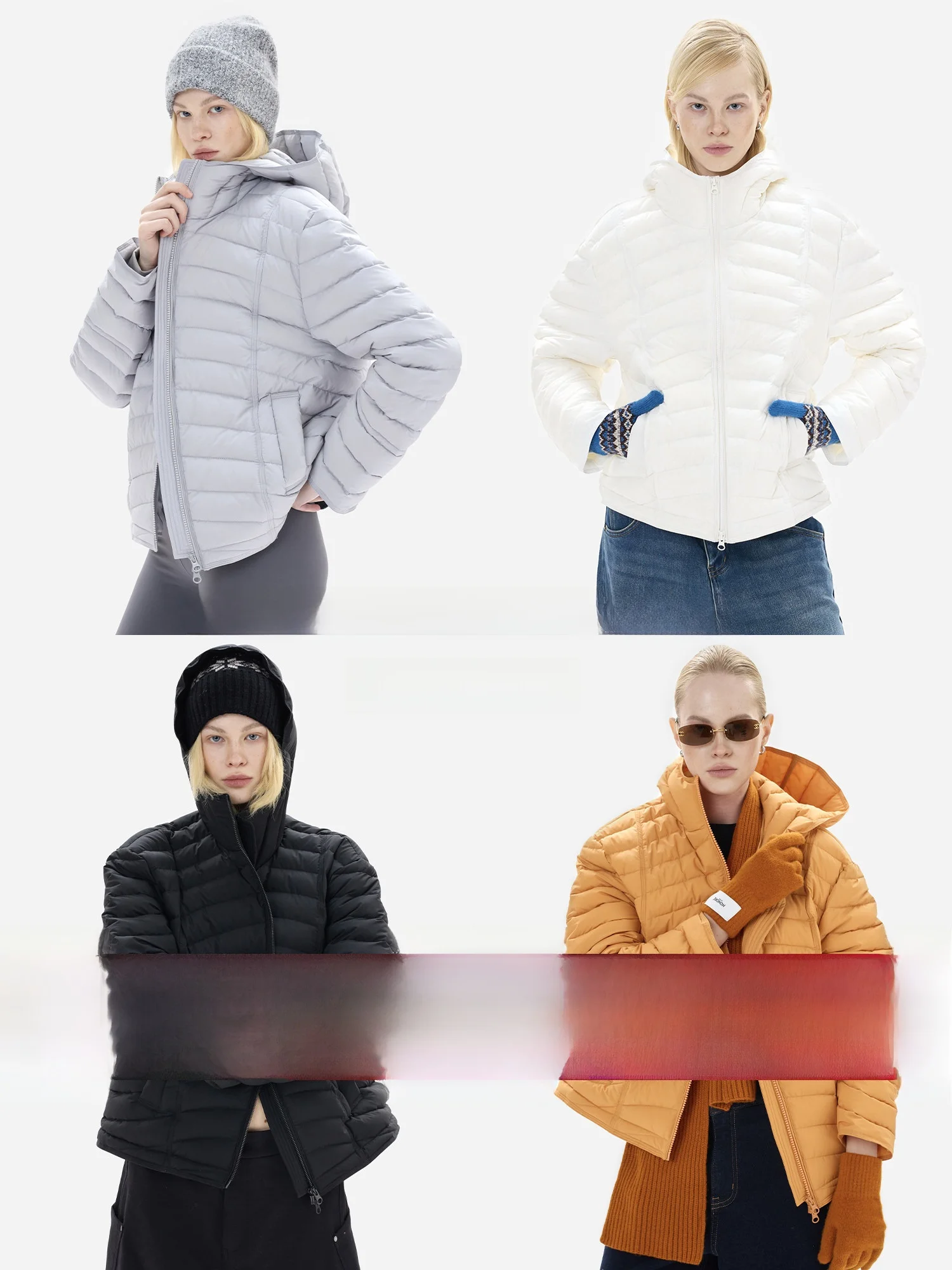 

eGuYue Casual Sle 95% White Du down Lightweight Warm Frosted Women's Puffer Jaet Versatile Simple Design ort Coat